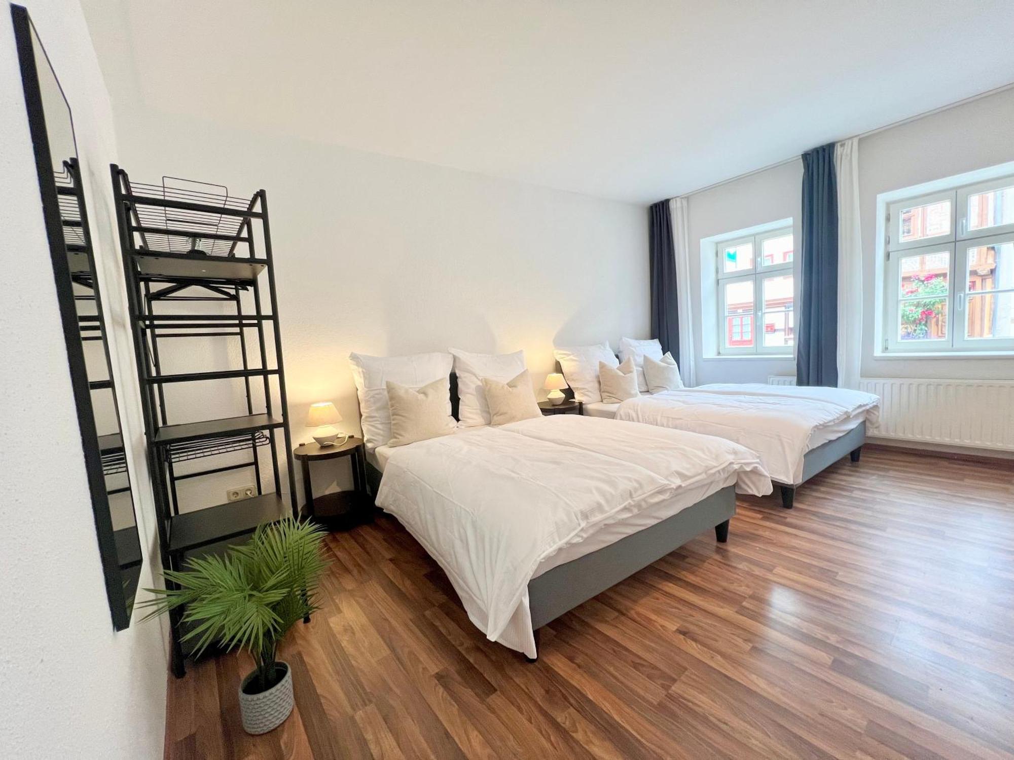 Gina Stay - Apartmenthaus Im Zentrum Von クヴェードリンブルク エクステリア 写真